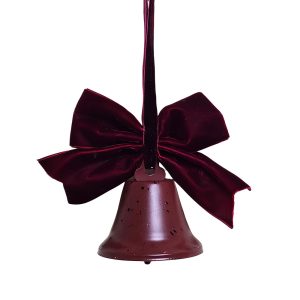 Metal Bell with Velvet Ribbon Christmas Decoration