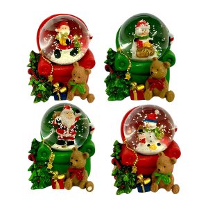 7cm Shaking Ball Christmas Figure – Mini Snow Globe Magic #Y110