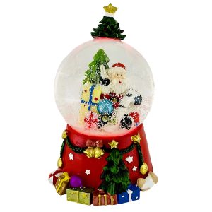 15cm Shaking Ball Christmas Figure with LED Light