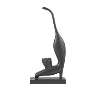 Cute Black Cat Statue – Modern Home & Office Décor #H2000-137