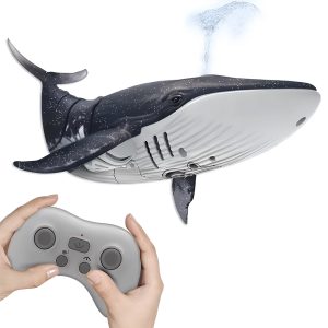 Whale Toy with LED Spray & Remote Control