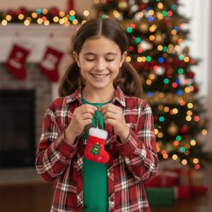 1-Pcs Keychain Christmas Stocking - 11cm