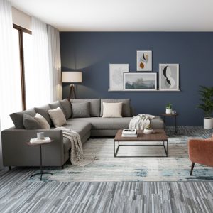 1-Pcs Peel and Stick Vinyl Wooden Grain Floor Plank Self-Adhesive & Waterproof PVC Flooring (L91.4 x W15.2 x T0.15)cm - Light Grey