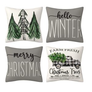4-Pieces Set Christmas Cushion 45x45 cm ZX014-139