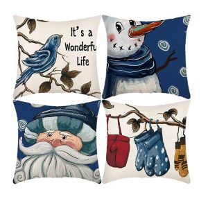 4-Pieces Set Christmas Cushion 45x45 cm ZX014-5