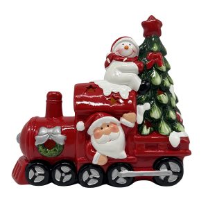 Ceramic Christmas Decoration with LED Light #YJ25061