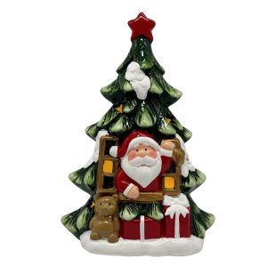 Ceramic Christmas Decoration with LED Light #YJ25064
