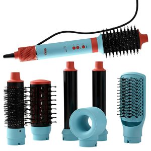 DSP 50226B 8-in-1 Hair Styling Hot Air Brush, 1500W, Blue