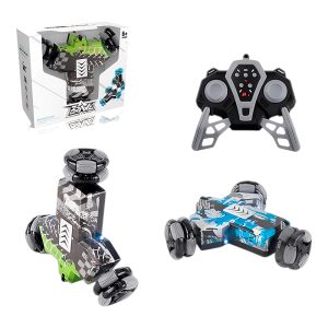 Stunt RC Car with Roller Wheels & LED Lights
