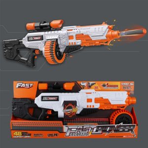 Automatic Electric Fast Pioneer Soft Bullet Gun Toy BIG522 Included 48 Bullet 83-cm