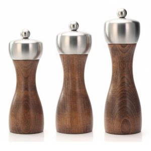 Wooden Pepper Mill With Stainless Steel