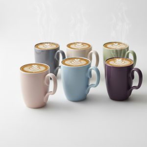 Phoenix 6-Pieces Soft Color Large Mug Set