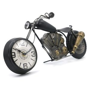 Vintage Motorcycle Desk & Wall Clock - 44cm