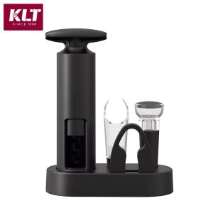 KLT Manual Wine Bottle Opener Set – 5-in-1 Corkscrew with Foil Cutter