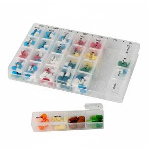7-Day Large Pill Box Organizer - Easy to Open Lid