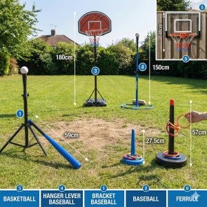 6-in-1 Adjustable Kids’ Sports Game Set