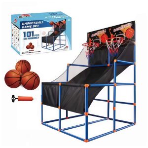 Kids Double Basketball Hoop Arcade Game Set