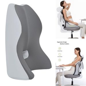 Contoured Memory Foam Lumbar Support Cushion