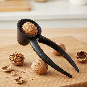 Premium Metal Walnut Cracker Black Granite