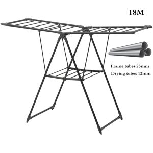 Heavy-Duty Clothes Drying Rack with 18m Washing Line Drying Space