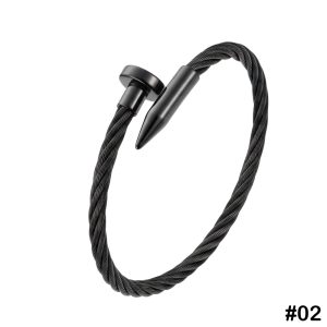 Gallardo Twisted Cable Stainless Steel Bracelet, #02
