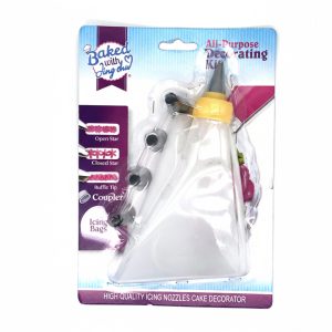 Cake Decorating Tools 5-PC Set Silicone Kitchen Accessories Icing Piping Cream Pastry Bag