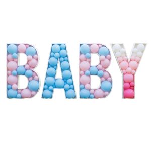 DIY 100-cm Large Letters frame with Balloons