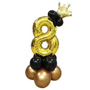 DIY 16-Pcs Large Foil Balloons Numbers Set Birthday Party Decoration -115cm