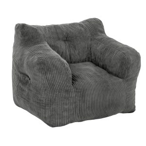 Single Grey Bean Bag Chair – Filling Included