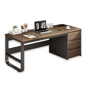 Stylish Modern Office Desk with Built-In Cable Management ALJ018003