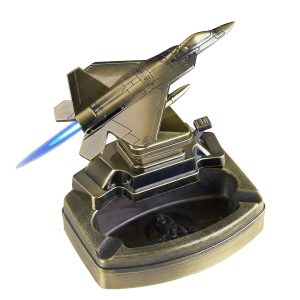 Metal Aircraft Shape Lighter With Ashtray