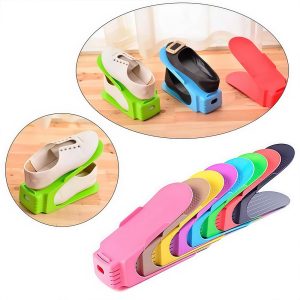 Double Layer Shoe Organizer Stand 1 pc (Random Color)