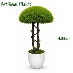 Artificial Spiral Boxwood Topiary Tree – Decorative Plant (88 × 40 cm)