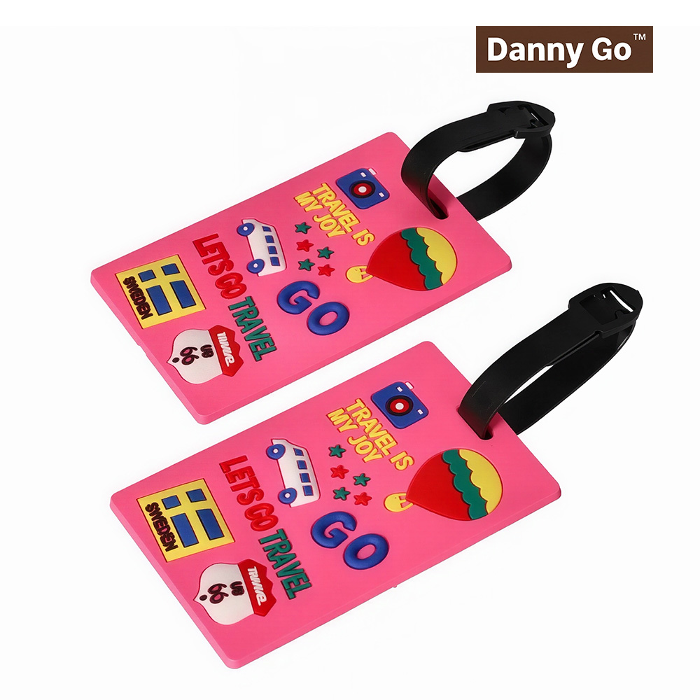 Danny R Name Tag Danny Go Luggage Tag Set – 2 Pieces Pink - TezkarShop Official Website