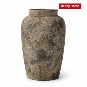 Danny Home Ceramic Decorative Vase – Rustic Stone Finish HP11-21