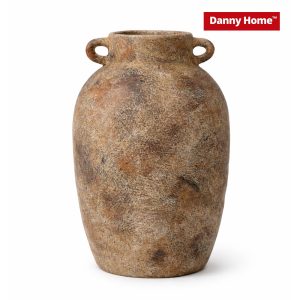 Danny Home Ceramic Decorative Vase – Rustic Stone Finish HP11-27