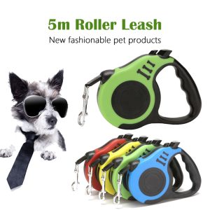 Retractable Dog Lead –5m Roller Leash MB-232