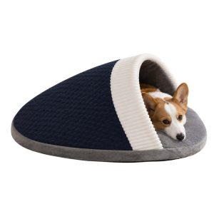 Slipper Shape Cozy Covered Pet Bed MB617