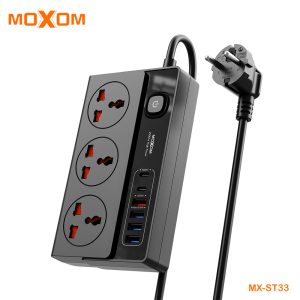 Moxom MX-ST33 2M Lighthouse 9-In-1 Power Strip
