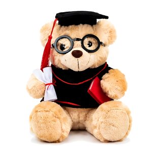 20cm Graduation Beige Teddy Bear Plush – Soft Gift Toy