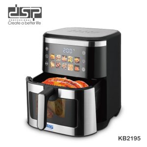 DSP KB2195 Digital Air Fryer – 1600+500W with LED Display & 10 Preset Menus 10-Ltr
