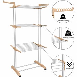 60Kg Stainless Steel 3-Layer Foldable Clothes Dryer #8026B-2