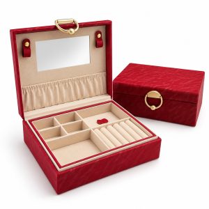 Premium PU Leather Jewelry Organizer Box