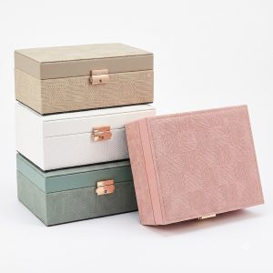 Premium PU Leather Jewelry Organizer Box