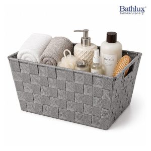 Bathlux Woven Storage Basket #90839-Grey