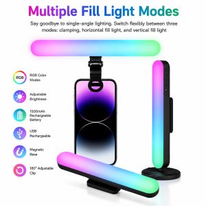 MJ-21 RGB LED Clip Fill Light 3-in1