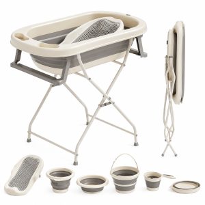 6-in-1 Newborn Foldable Bathtub with Non-Slip Stand #RJ325