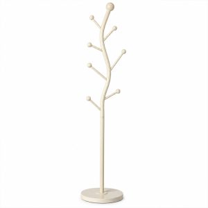 Freestanding Clothes Tree Hanger Creamy White - HZH-2