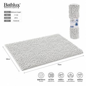 Bathlux Bathroom Carpet Grey 11130