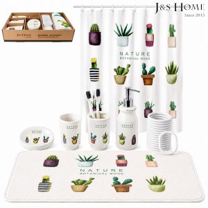 J&S Home Complete Bathroom Accessories 18pcs Set, JSW-DR